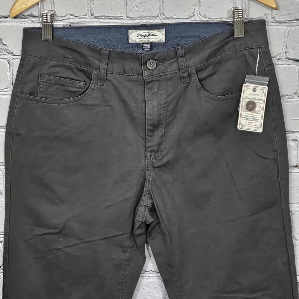2/$50 Flag & Anthem Grey Relaxed Fit Pants Size 30 NWT